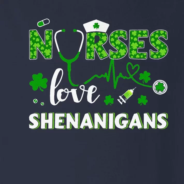 Nurses Love Shenanigans With Stethoscope For St Patricks Day Toddler Long Sleeve Shirt