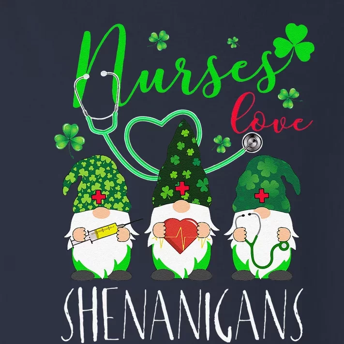 Nurses Love ShenanigansFunny Gnomes Nurse St Patricks Day Toddler Long Sleeve Shirt