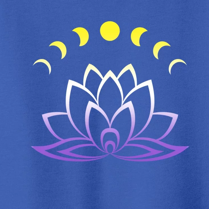 Nonbinary Lgbt Subtle Lotus Flower Moon Phase Enby Pride Gift Toddler T-Shirt