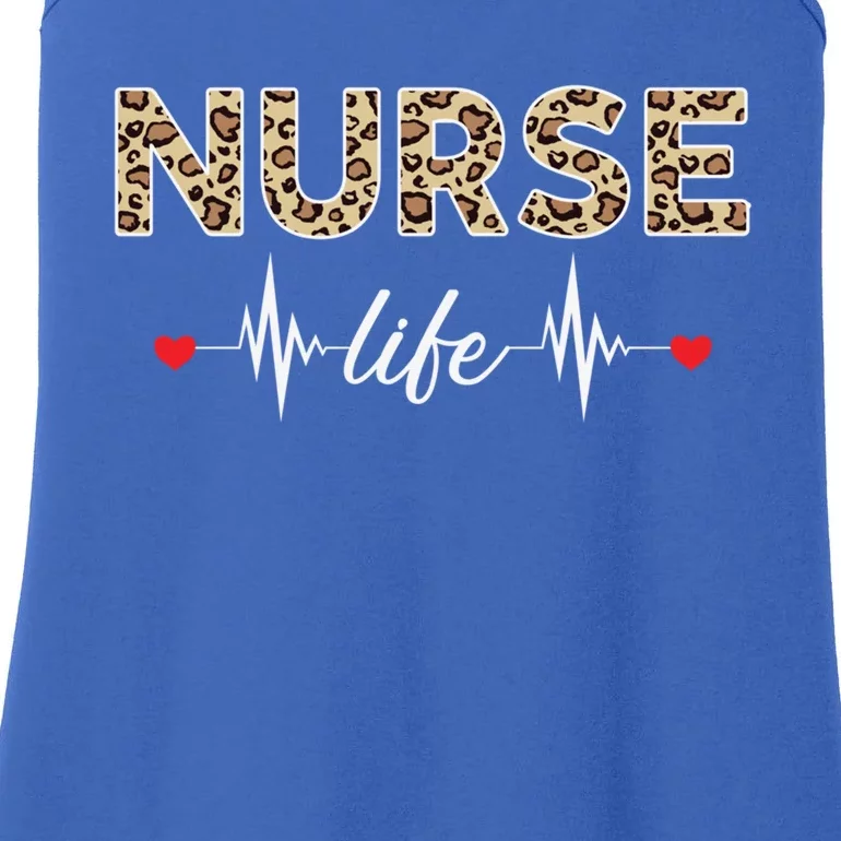 Nurse Life Stethoscope Leopard Nurses Er Icu Nicu Rn Nurses Cute Gift Ladies Essential Tank