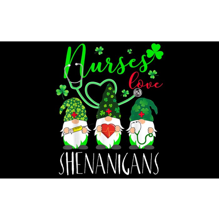 Nurses Love Shenanigans Funny Gnomes Nurse St Patricks Day Bumper Sticker