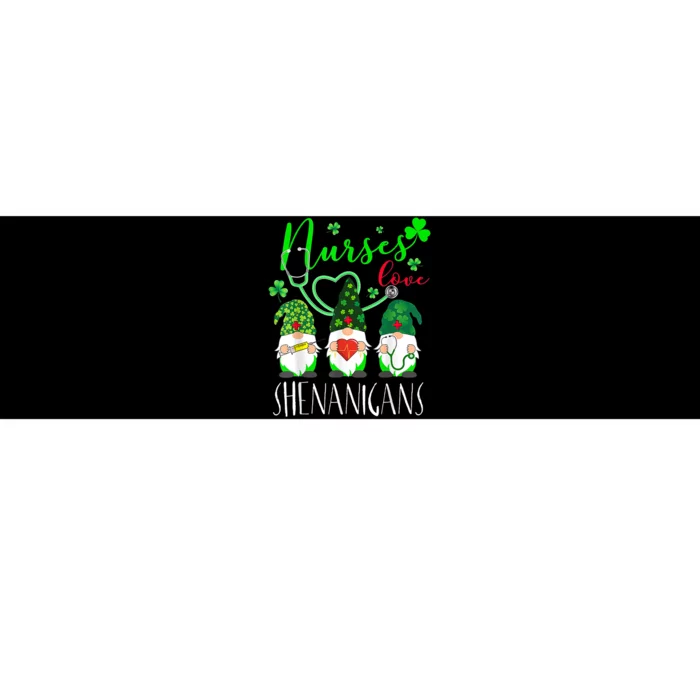 Nurses Love Shenanigans Funny Gnomes Nurse St Patricks Day Bumper Sticker