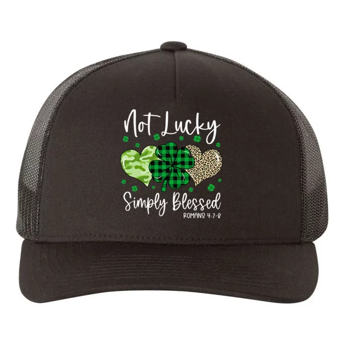 Not Lucky Simply Blessed Christian St Patricks Day Irish Yupoong Adult 5-Panel Trucker Hat