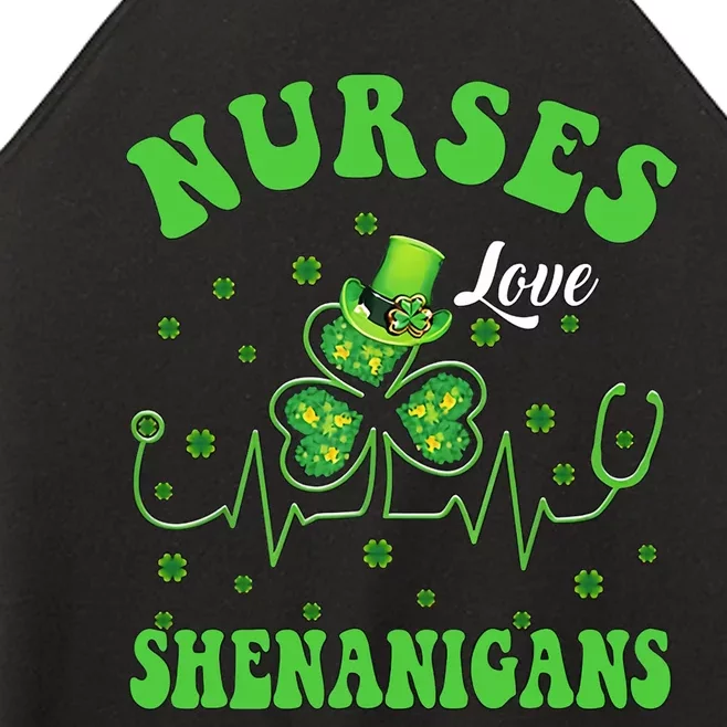 Nurses Love Shenanigans Women’s Perfect Tri Rocker Tank