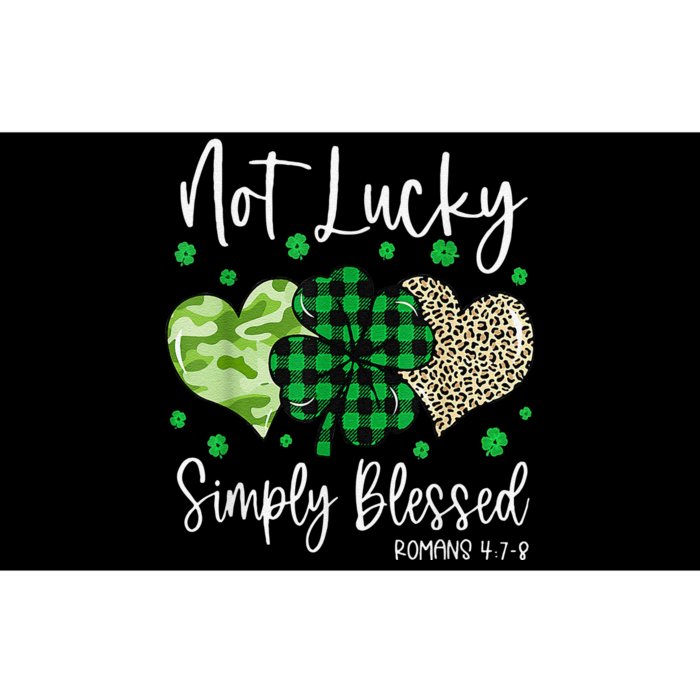 Not Lucky Simply Blessed Christian St Patricks Day Irish Bumper Sticker