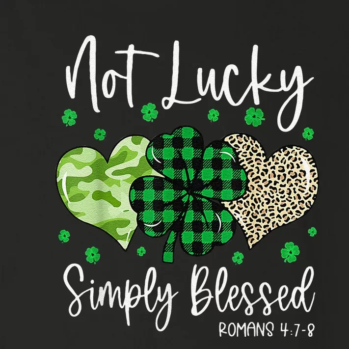 Not Lucky Simply Blessed Christian St Patricks Day Irish Toddler Long Sleeve Shirt