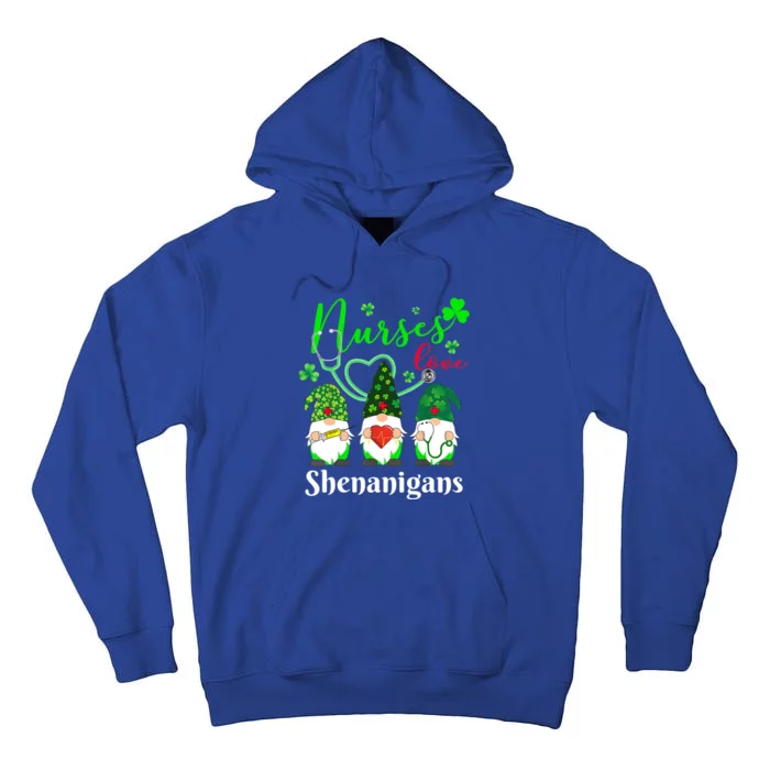 Nurses Love Shenanigans Funny Gnomes Nurse St Patricks Day Cute Gift Tall Hoodie