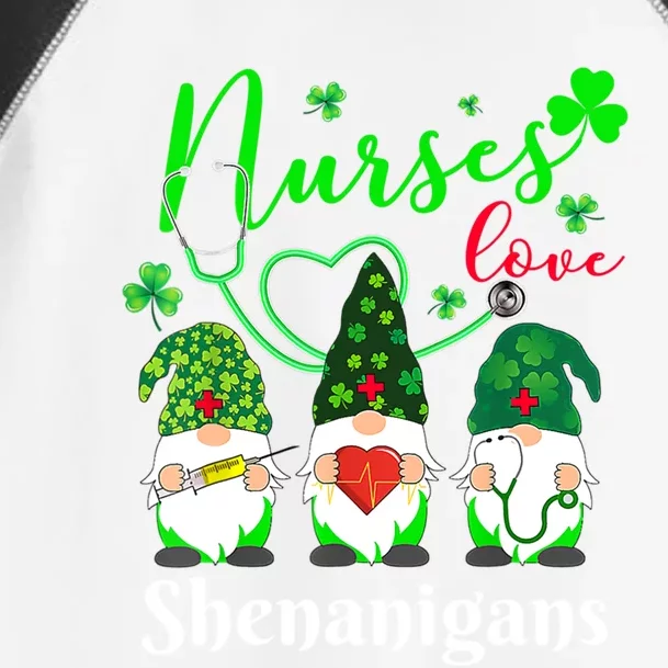 Nurses Love Shenanigans Funny Gnomes Nurse St Patricks Day Cute Gift Toddler Fine Jersey T-Shirt