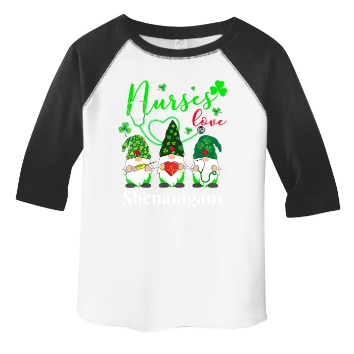 Nurses Love Shenanigans Funny Gnomes Nurse St Patricks Day Cute Gift Toddler Fine Jersey T-Shirt