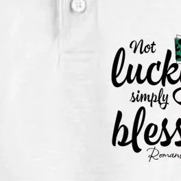 Not Lucky Simply Blessed Christian St Patricks Day Irish Dry Zone Grid Performance Polo