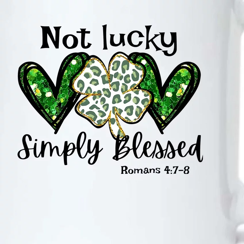 Not Lucky Simply Blessed Christian St Patricks Day Irish Black Color Changing Mug