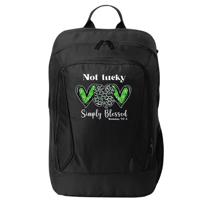 Not Lucky Simply Blessed Clover City Backpack