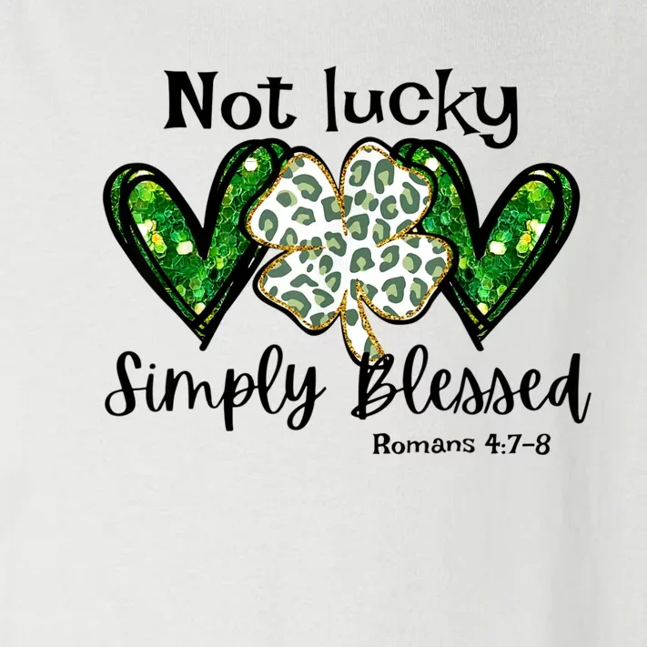 Not Lucky Simply Blessed Christian St Patricks Day Irish Toddler Long Sleeve Shirt