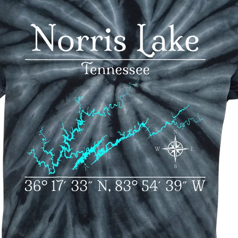 Norris Lake Tennessee Kids Tie-Dye T-Shirt