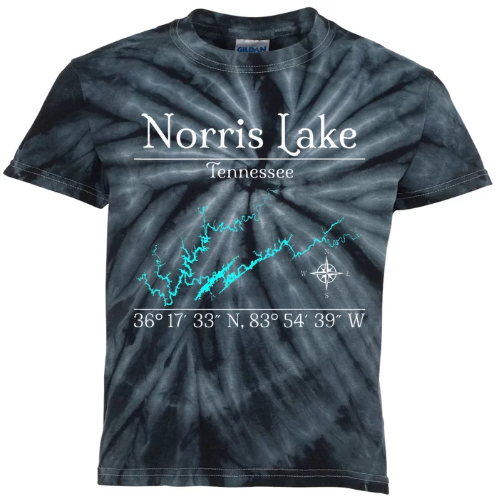 Norris Lake Tennessee Kids Tie-Dye T-Shirt