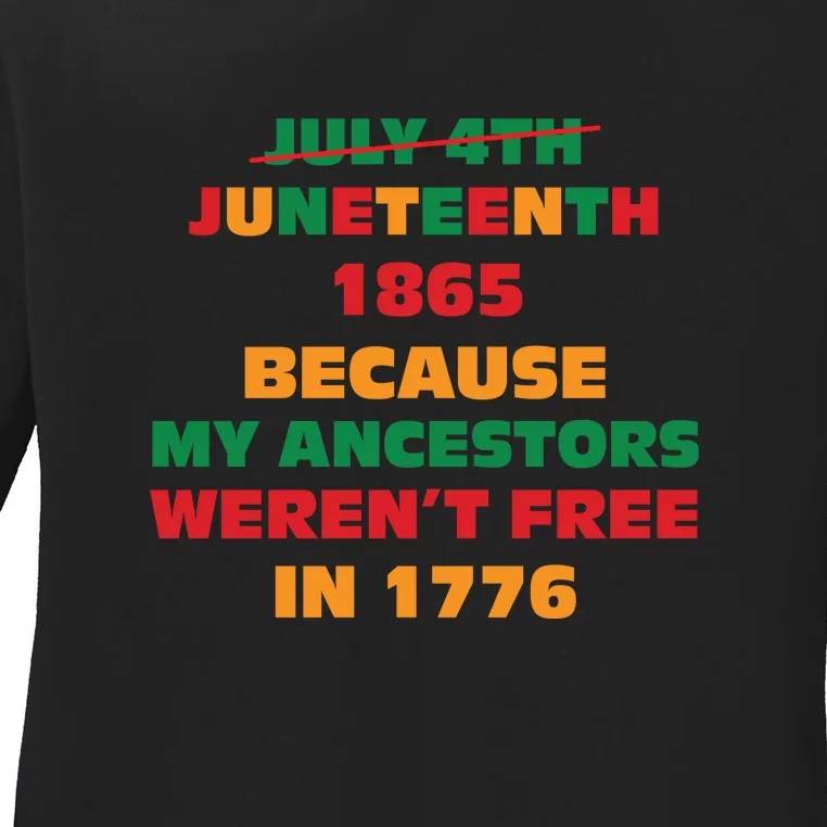 Never Let Them Forget For Juneteenth Day Gift Ladies Long Sleeve Shirt