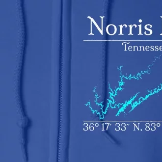 Norris Lake Tennessee Full Zip Hoodie