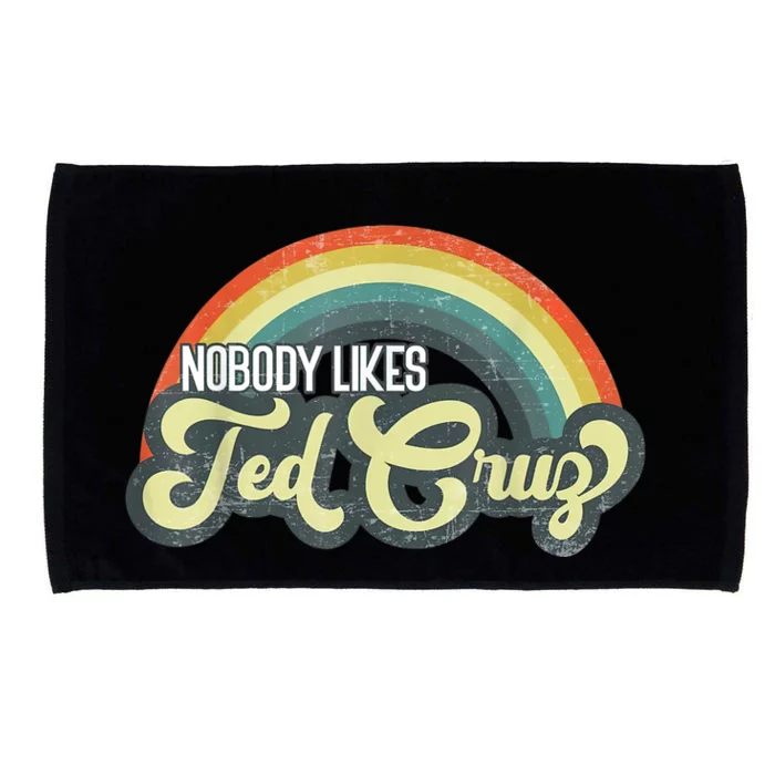 Nobody Likes Ted Cruz Rainbow Vintage Microfiber Hand Towel