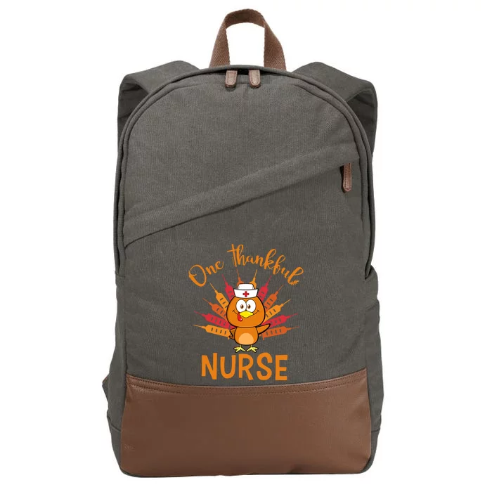 Nurse Leopard Turkey Gift Nurse Gift Thanksgiving Nurse Gift Cotton Canvas Backpack