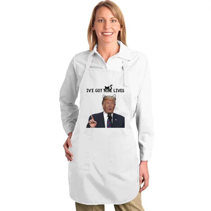 Nine Lives Trump Full-Length Apron With Pocket