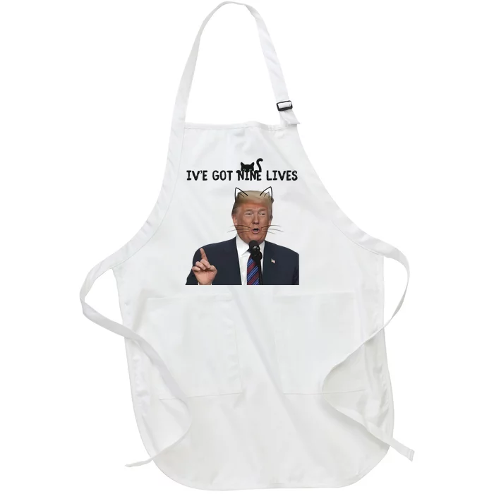 Nine Lives Trump Full-Length Apron With Pocket