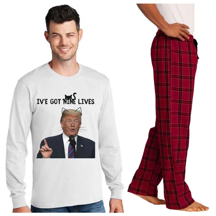 Nine Lives Trump Long Sleeve Pajama Set