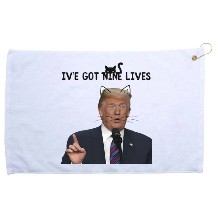 Nine Lives Trump Grommeted Golf Towel