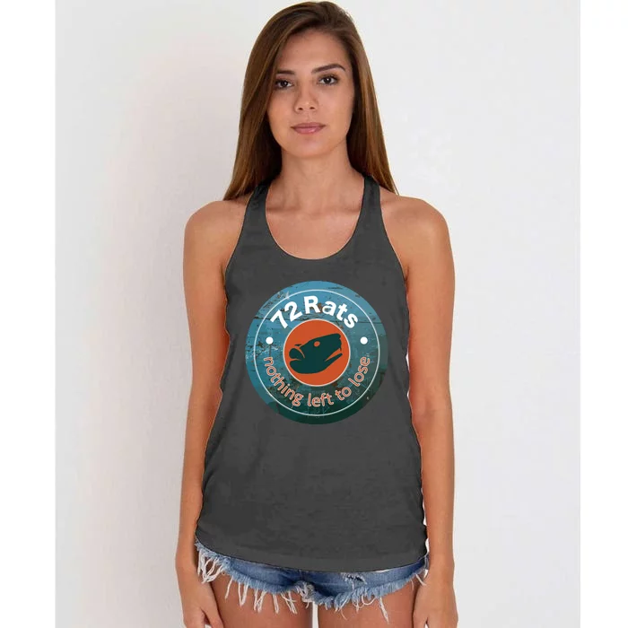 Nothing Left To Lose Circle Design Women's Knotted Racerback Tank