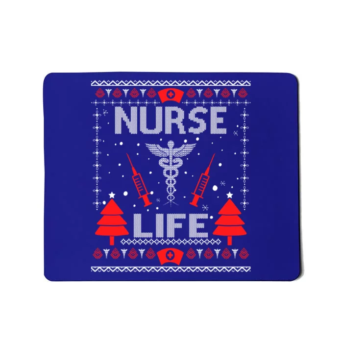 Nurse Life Ugly Christmas Sweaters Matching Group Xmas Great Gift Mousepad