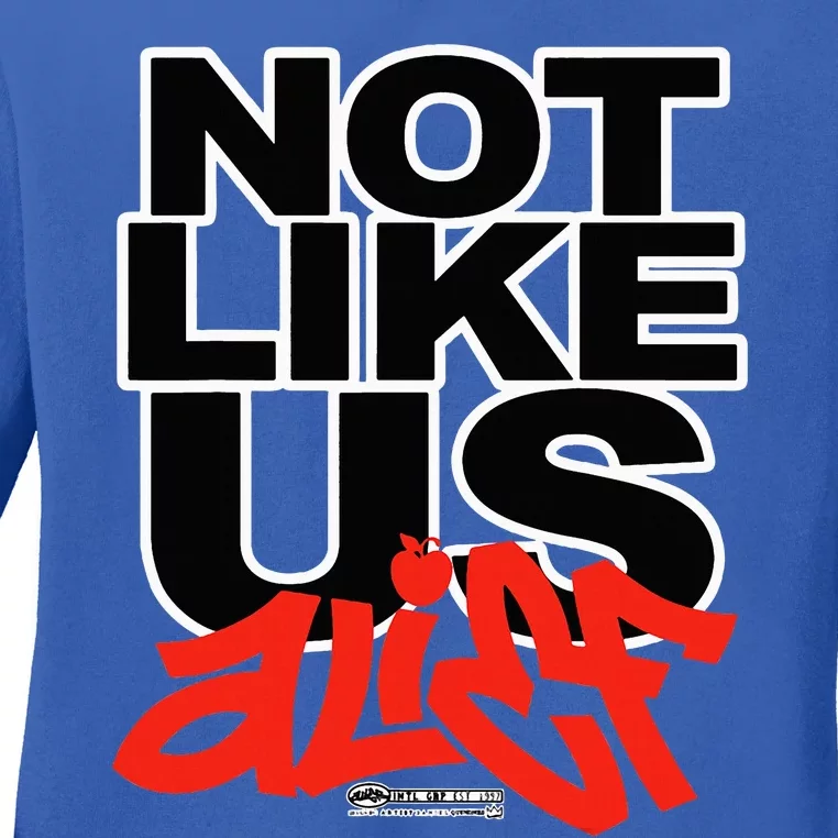 Not Like Us Alief Ladies Long Sleeve Shirt