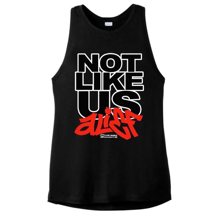 Not Like Us Alief Ladies Tri-Blend Wicking Tank