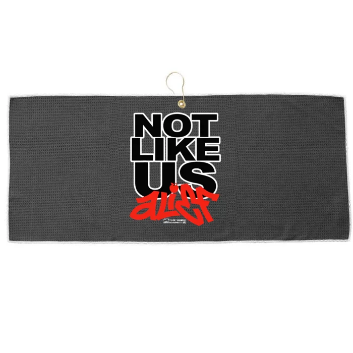 Not Like Us Alief Large Microfiber Waffle Golf Towel