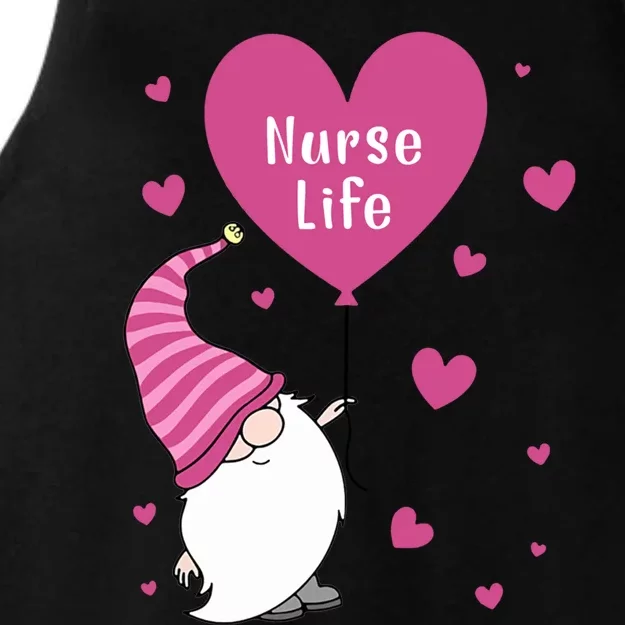 Nurse Life Valentine Gnome Nurse Gift Valentines Day Gift Ladies Tri-Blend Wicking Tank