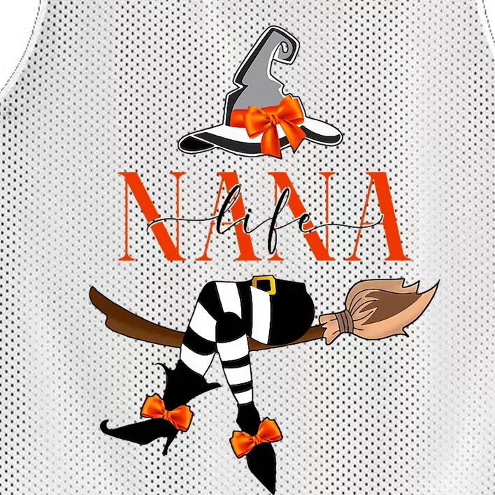 Nana Life Witch Halloween Grandma Gigi Halloween Costume Mesh Reversible Basketball Jersey Tank