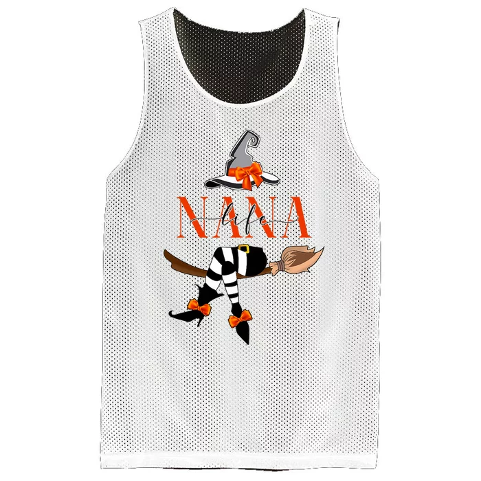 Nana Life Witch Halloween Grandma Gigi Halloween Costume Mesh Reversible Basketball Jersey Tank