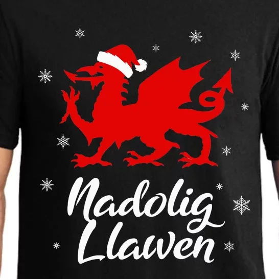 Nadolig Llawen Wales Welsh Cymru Merry Christmas Dragon Pajama Set