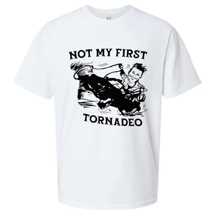 Not My 1st Tornado Vintage Retro Sueded Cloud Jersey T-Shirt