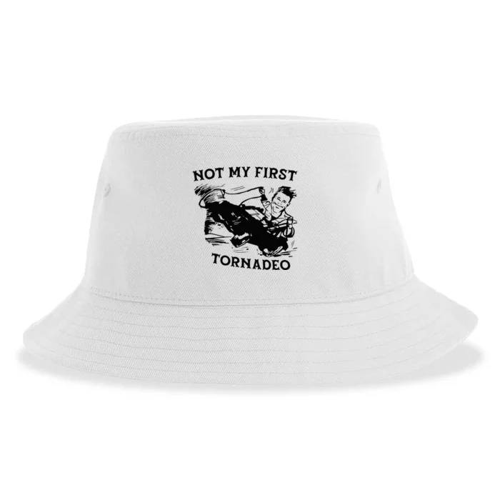 Not My 1st Tornado Vintage Retro Sustainable Bucket Hat