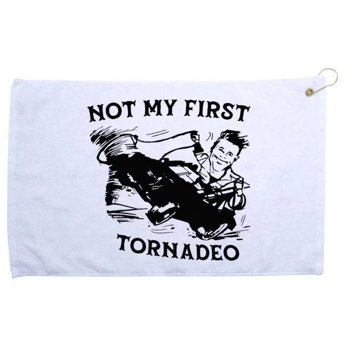 Not My 1st Tornado Vintage Retro Grommeted Golf Towel