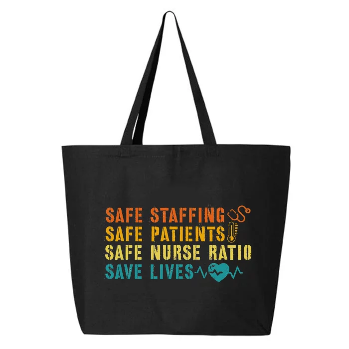 Nurse March 2023 Nurse Support Safe Staffing Save Lives 25L Jumbo Tote