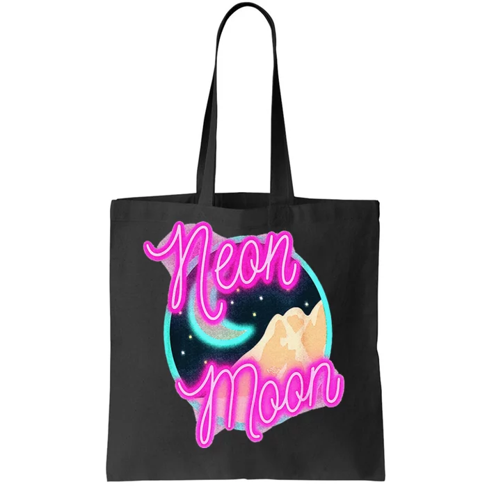 Neon Moon 90s Country Music Tote Bag