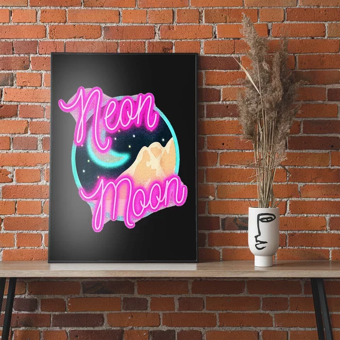 Neon Moon 90s Country Music Poster