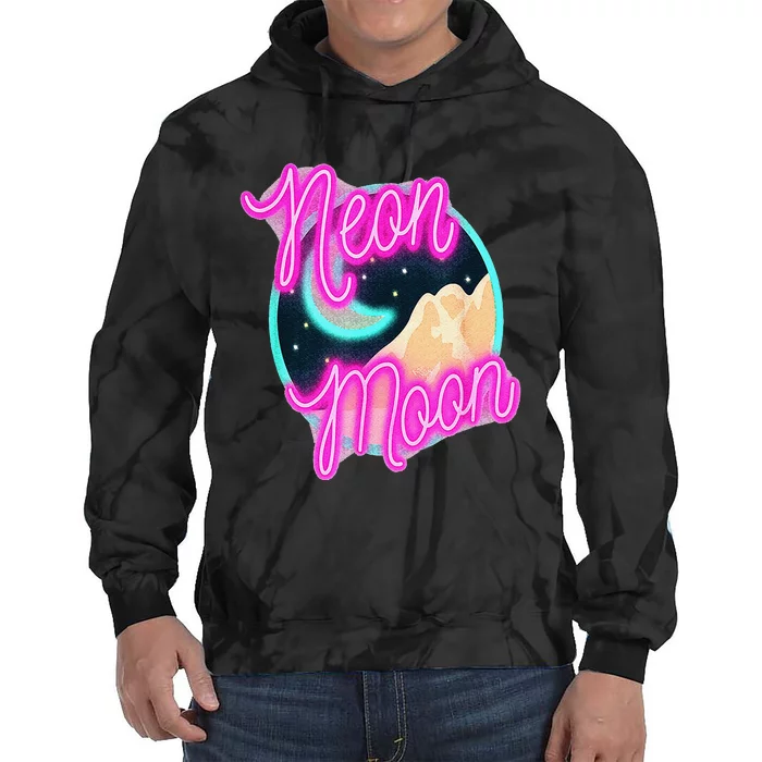 Neon Moon 90s Country Music Tie Dye Hoodie