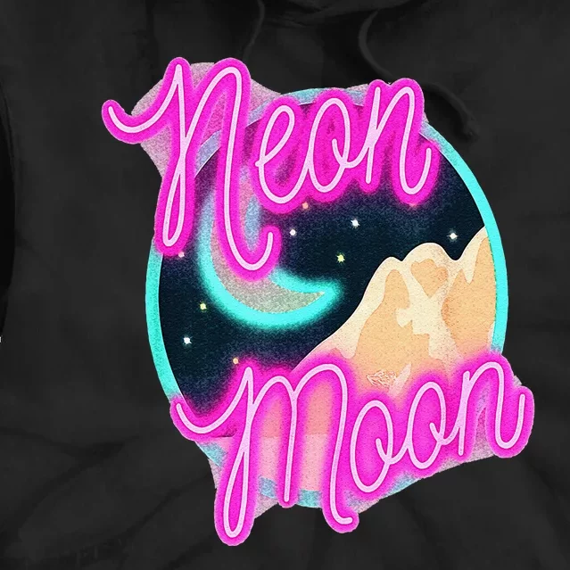 Neon Moon 90s Country Music Tie Dye Hoodie