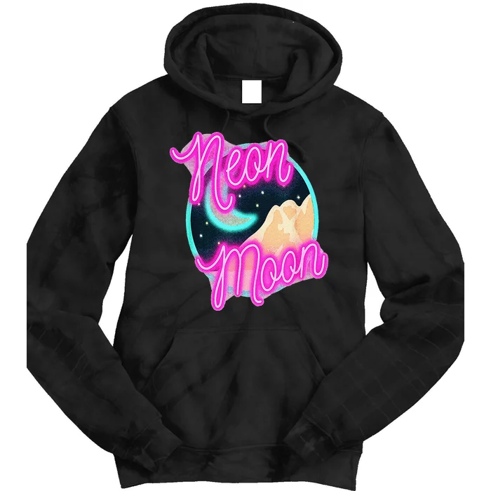 Neon Moon 90s Country Music Tie Dye Hoodie