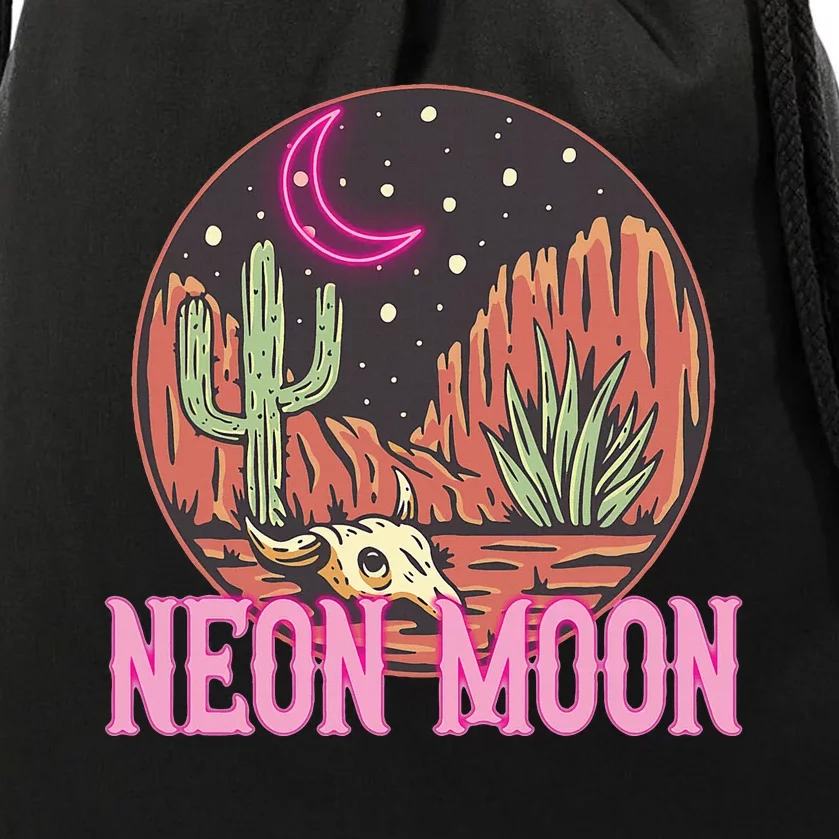 Neon Moon 90s Country Music Drawstring Bag