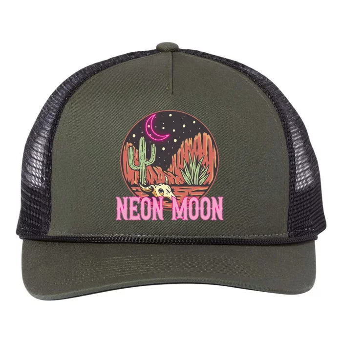 Neon Moon 90s Country Music Retro Rope Trucker Hat Cap