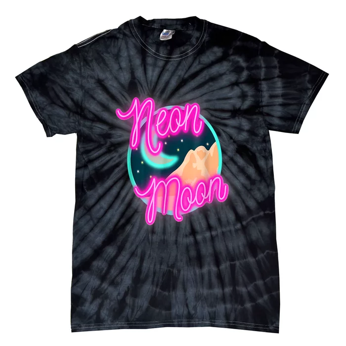 Neon Moon 90s Country Music Tie-Dye T-Shirt