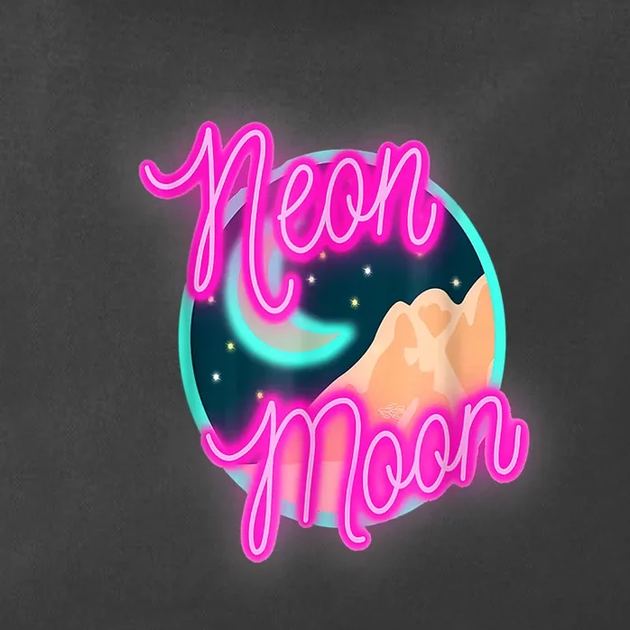 Neon Moon 90s Country Music Zip Tote Bag