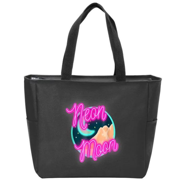 Neon Moon 90s Country Music Zip Tote Bag